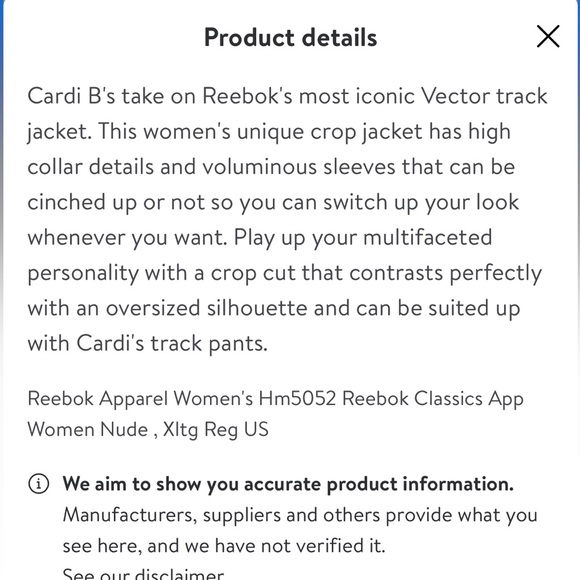 Reebok x Cardi B jacket - Picture 13 of 13